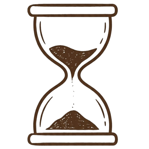 Un reloj de arena.
